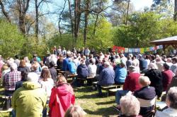 Himmelfahrtsgottesdienst an der Papierm&uuml;hle am 5. Mai