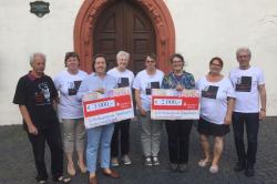 Spenden&uuml;bergabe vom IX. Kirchenkabarettfestival am 30. Juni