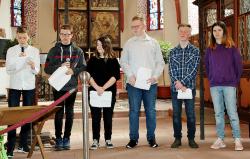 Vorstellungsgottesdienst der Konfirmanden Gruppe West + Harreshausen am 17. M&auml;rz