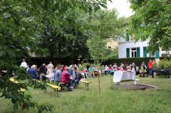 Gartengottesdienst in der Fahrsta&szlig;e am 14. Juli