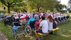 Gartengottesdienst im Garten des Hauses Bethesda Harreshausen am 11. August