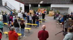 Erntedankgottesdienst auf dem Bauernhof Rademer am 3. Oktober