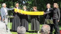 &Uuml;bergabe des "Parament's to go" am 9. Mai