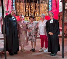 Verabschiedung von L .Maier, U. St&auml;hle und C. Hauk am 5. Juli 